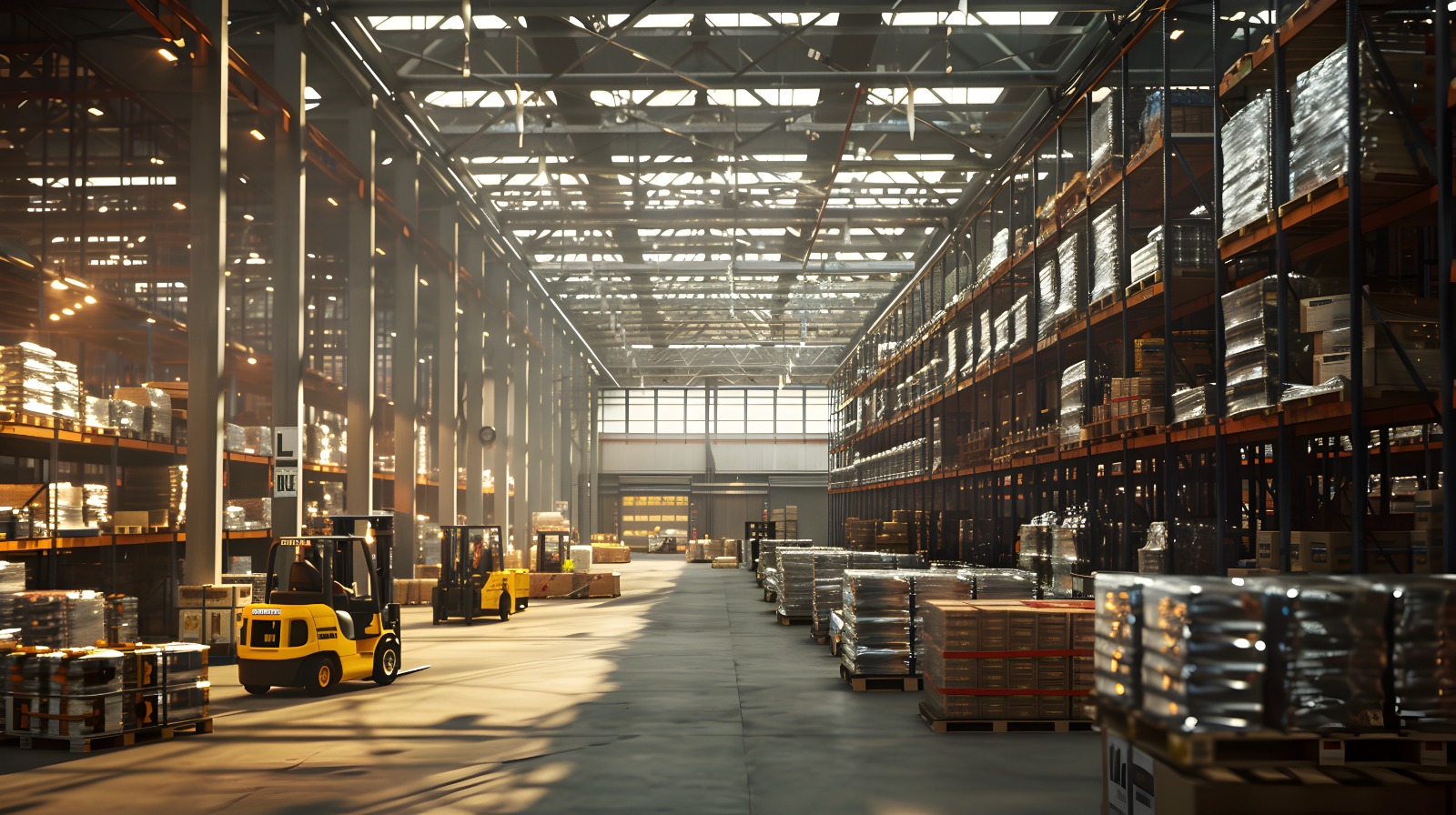 555 Scotland Ltd Forklift operating in pallet racking
