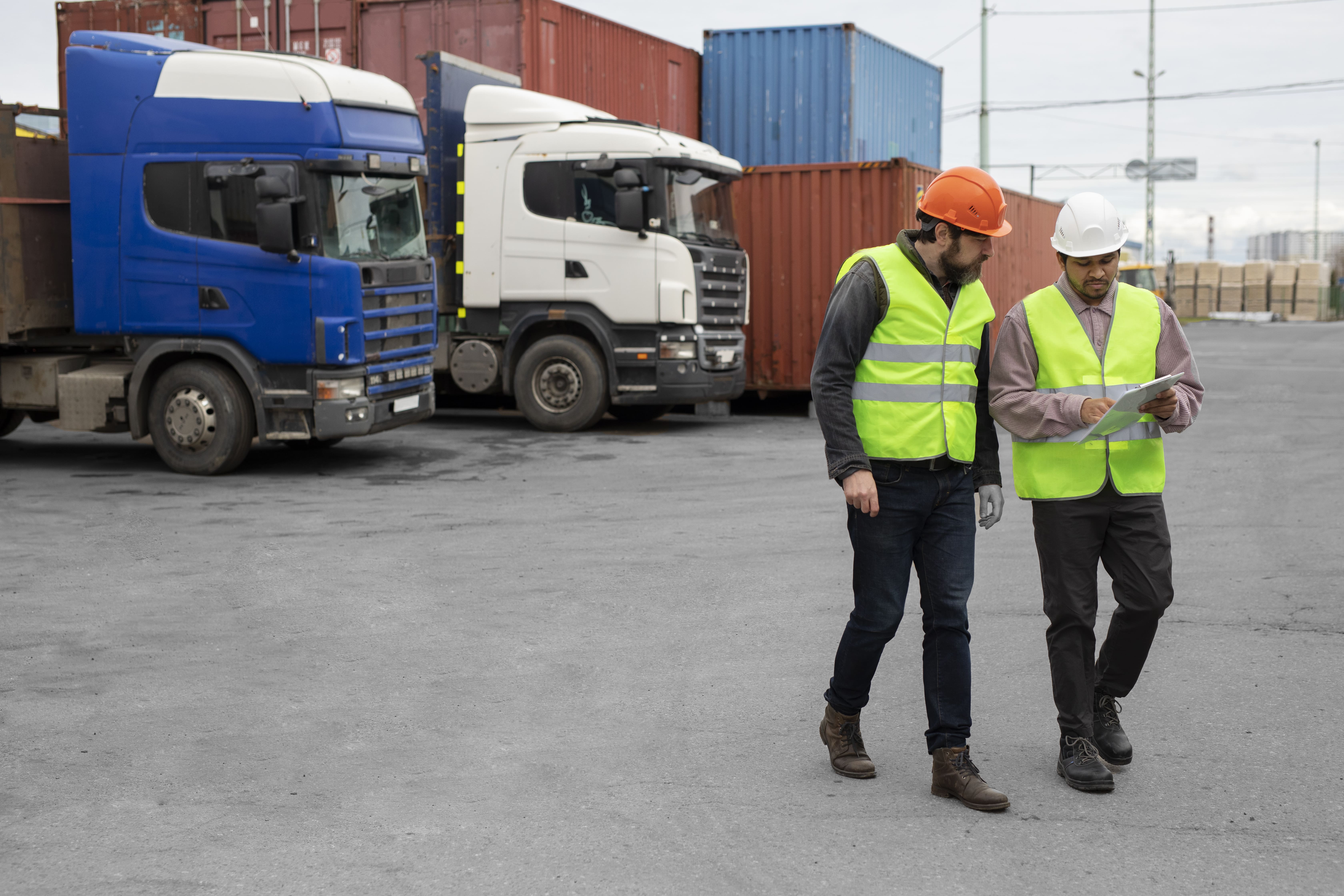 Logistics vehicle loading bays and transport